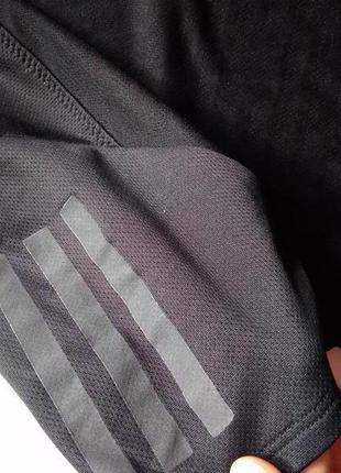 Чорна легка спортивна чоловіча футболка adidas climacool рр л-хл оригінал5 фото