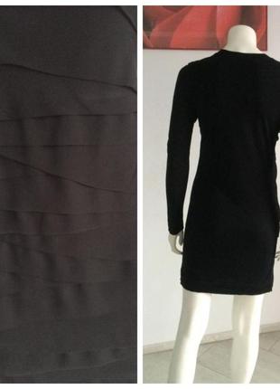 Diane von furstenberg черное трикотажное платье р 44 -463 фото