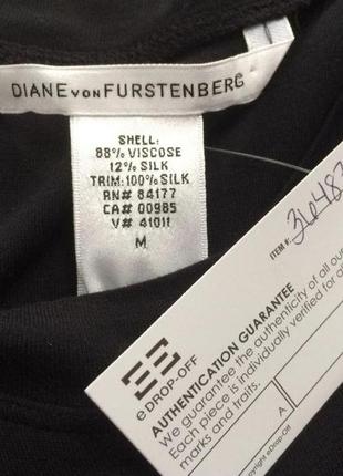 Diane von furstenberg черное трикотажное платье р 44 -466 фото