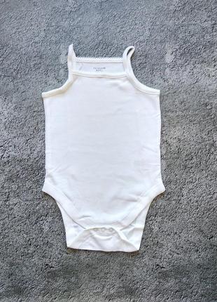 Майка бодик на бретельках девочке 1-2 года primark