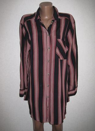 Вискозное платье рубашка topshop р-р12