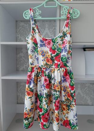 Платье / сарафан летний женский миди, zara, р. s 2