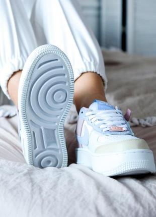 Air force 1 shadow pastel пастельные кроссовки найк форс жіночі кросівки різнокольорові7 фото