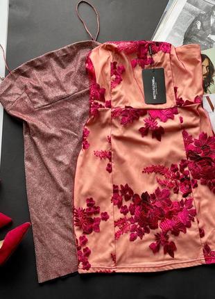 👗мини платье с кружевом / короткое розовое кружевное платье👗1 фото