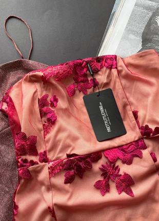 👗мини платье с кружевом / короткое розовое кружевное платье👗8 фото