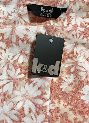 Очень красивая и стильная брендовая блузка в цветах большого размера 19.