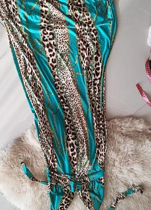 Сарафан літній довгий стиль дольче габанна леопард