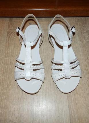 Сандалии , босоножки marks & spencer footglove sandals leather wide fit2 фото