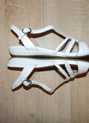 Сандалии , босоножки marks & spencer footglove sandals leather wide fit3 фото