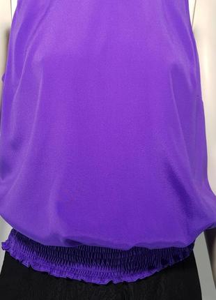 Шикарная блуза "anna brodskaya" шелковая фиолетовая (украина).6 фото