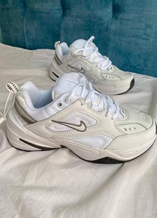 Nike mk2 tekno white женские кроссовки найк м2к белые (36-40)