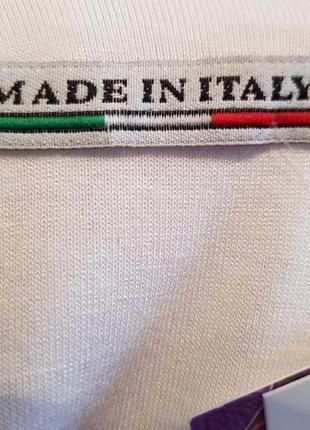 Красивая блуза "made in italy" белая свободная на баске (италия).10 фото