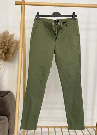 Штаны, брюки, чиноси, h&m, америка 33 размер, (наш 48/50) цвет хаки