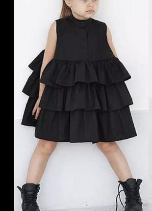 Платье на девочку черное. у наличии размеры от 1 до 5 лет.