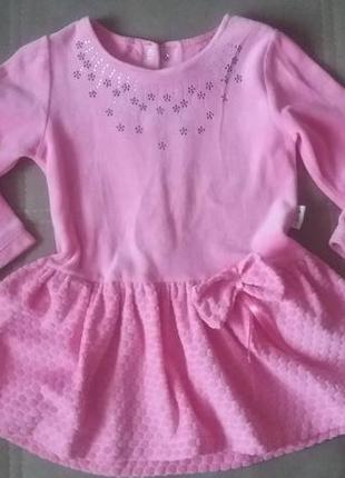 Велюрову сукню для дівчинки, 1,5-2,5 року, зростання 74-92 см