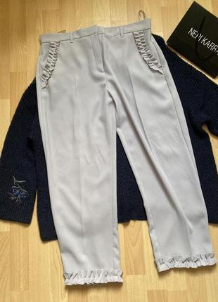 Класичні штани штани з рюшами river island2 фото