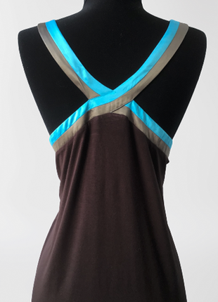 Гарне плаття-сарафан з яскравими бретелями вільного крою calzedonia cobey, італія6 фото