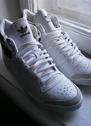 Кеди високі adidas top ten hi sleek leather white m20833 оригінал натуральна шкіра3 фото