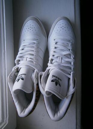 Кеди високі adidas top ten hi sleek leather white m20833 оригінал натуральна шкіра2 фото