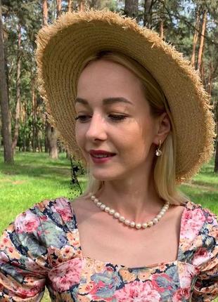 Перлове світле намисто2 фото