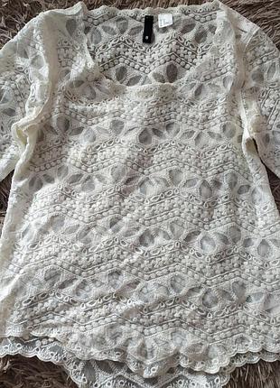 Красивая ажурная кофточка