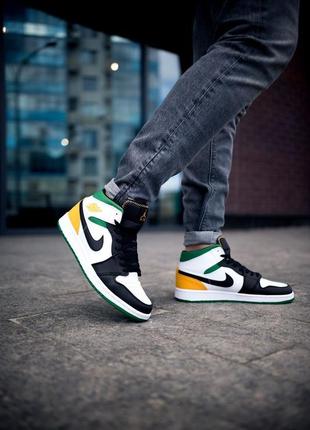 Чоловічі кросівки джордан 1 найк Nike Air Jordan 1 Retro I High Og Panda Black Toe White