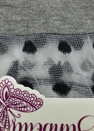 Носки женские короткие с капроном и люрексом sanbella турция4 фото