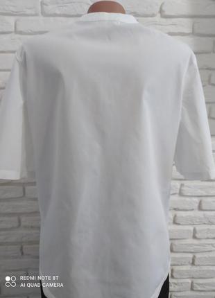 Базовая белая блуза с запахом kiomi2 фото