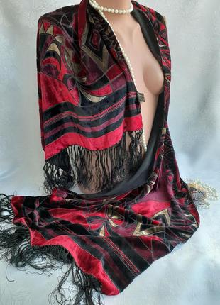 Вesarani collection london шарф палантин плюшевый велюровы бархатный2 фото