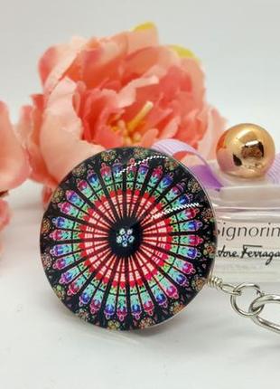 😵💐 брелок для ключів, сумки двосторонній з підвіскою візерунок мандала