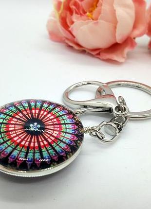 😵💐 брелок для ключів, сумки двосторонній з підвіскою візерунок мандала