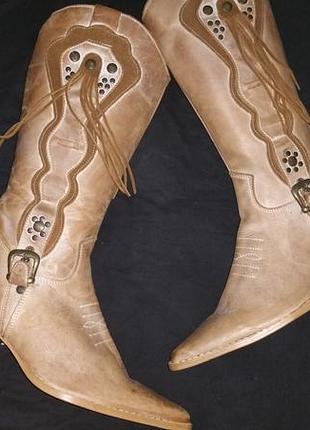 38р- 25 см кожа новые сапоги 2ance