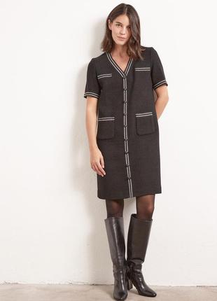 Платье натуральные ткани франция классика акрил хлопок