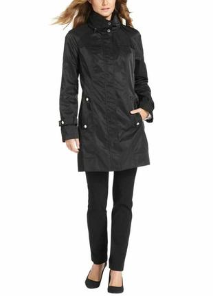 Calvin klein long packable anorak raincoat оригінал плащ чорний s 10 44