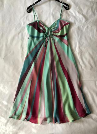 Шелковое платье на подкладкe из натурального шелка. 14-m-l