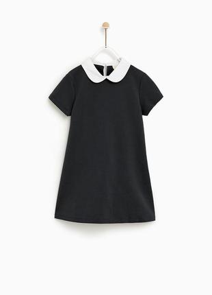 Zara платье с воротничком, рост 122