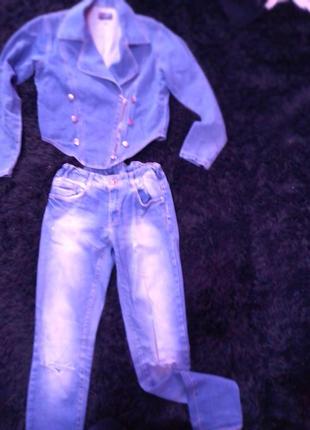 Джинсовая стильная косуха джинс распродажа1 фото