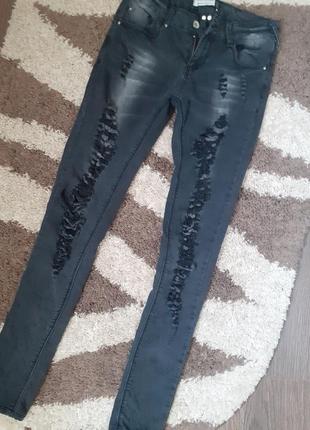 Джинси рвані джинсы рваные1 фото