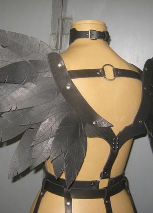 Крила ангела , шкіряні крила , великі крила, портупея, малефисента . halloween gothic,...