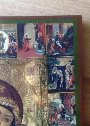 Казанская икона божьей матери 17 х 21 см фотопечать-дерево