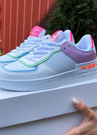 Жіночі кросівки в стилі nike air force 1 shadow