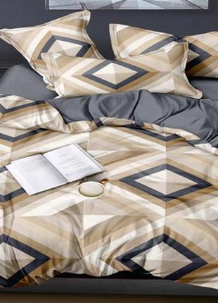 Постільна білизна з простирадлом на резинці бязь gold пошиття