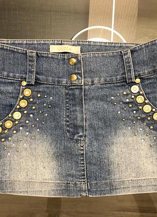 Джинсовая юбка gizia 3