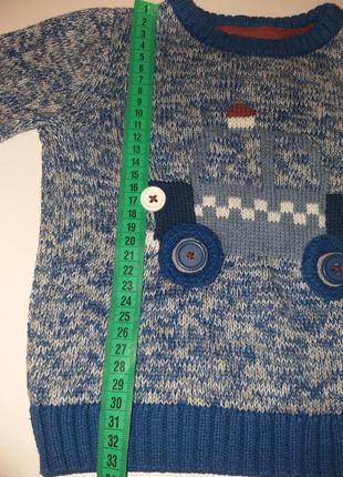 Кофта джемпер на мальчика 9-12м 4