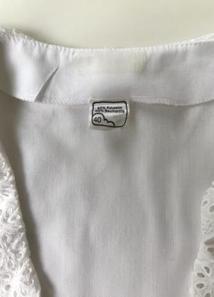 Винтажная блуза из хлопка с кружевом красивые пуговицы винтаж5 фото