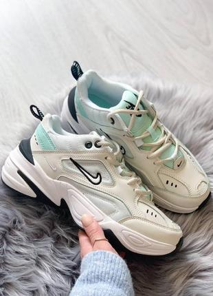 Nike m2k tekno женские кроссовки найк м2к белые (36-40)8 фото