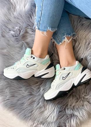 Nike m2k tekno женские кроссовки найк м2к белые (36-40)7 фото