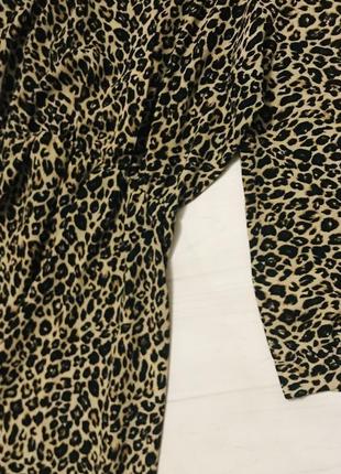 Платье миди леопардовый принт на запах boohoo3 фото