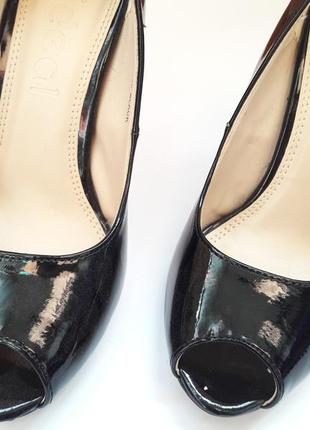 Черные туфли на серебряном каблуке до 20.01 цена 300 грн2 фото