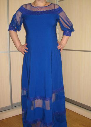 Роскошное вечернее платье dzyn line большой размер 54 - 56